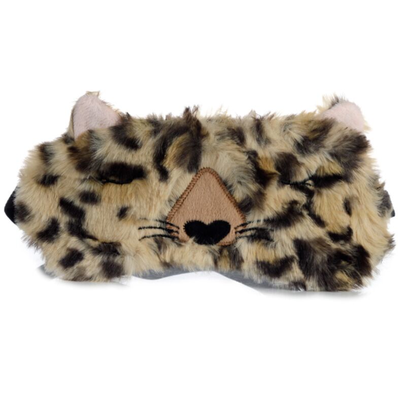 Masque de couchage léopard adoramal en peluche