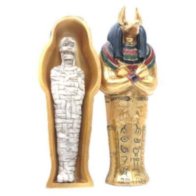 Égypte -anubis sarcophage avec momie