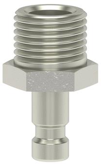 Lüdecke ludecke raccord enfichable m5 filetage mâle dn2.7