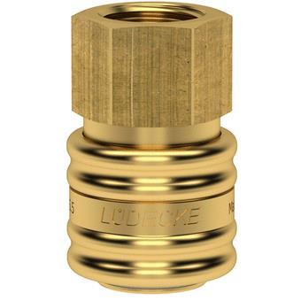 Lüdecke ludecke raccord rapide 1 4 filetage femelle. couteau dn5.5