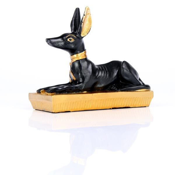 Égypte - Black Gold Anubis se penchant en arrière