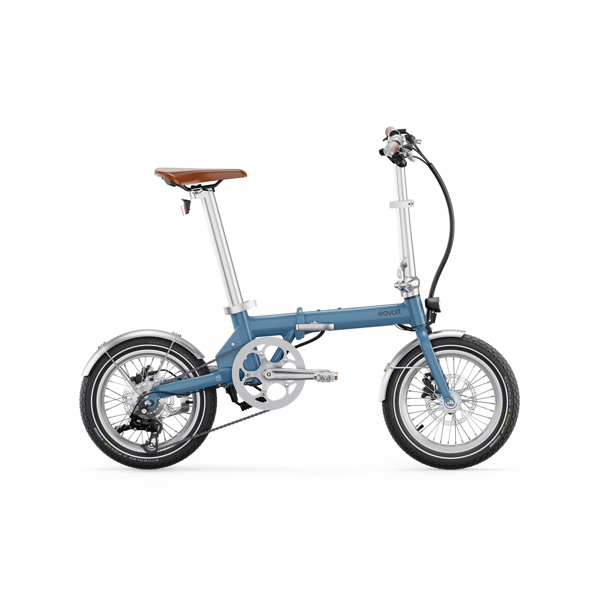 Vélo pliant électrique eovolt matin 16 vintage v3 bleu