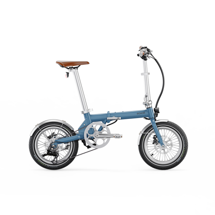 Vélo pliant électrique eovolt matin 16 vintage v3 bleu