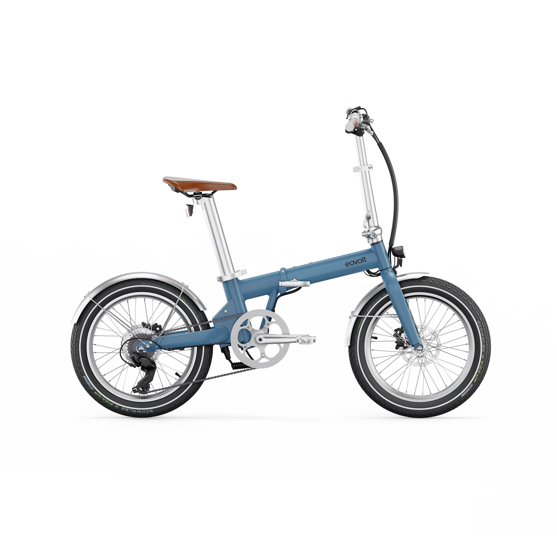 EOVOLT Electric Pliage Bike Afternoon 20 Vintage V3 Bleu