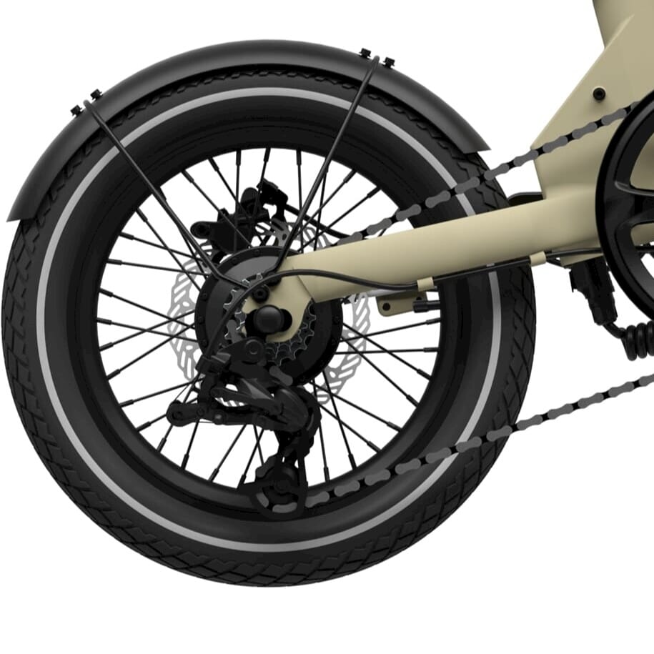Roue arrière eovolt matin v2 16 pouces noir