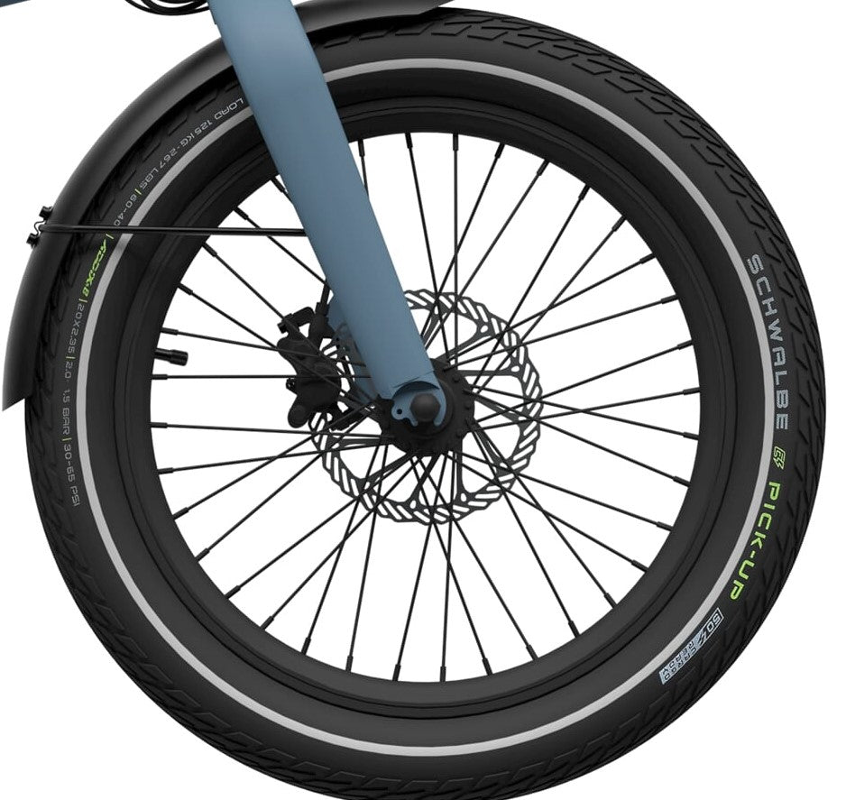 Roue avant eovolt 20 pouces sans disque et bande noire