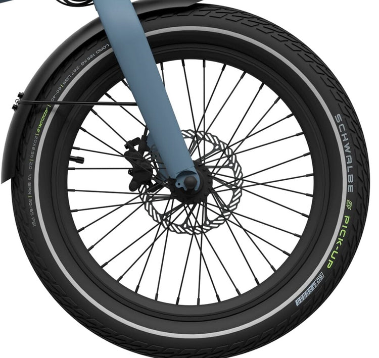 Roue avant eovolt 20 pouces sans disque et bande noire