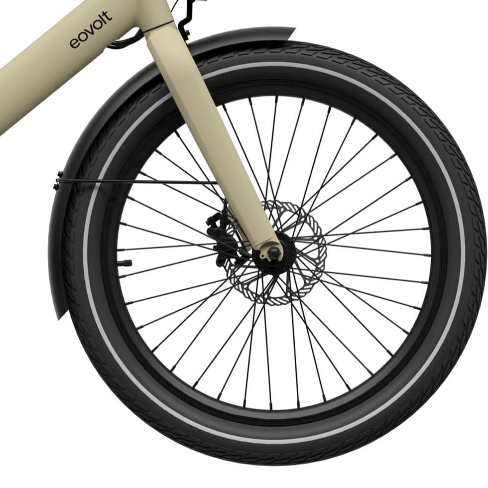 Roue avant eovolt 24 pouces noir