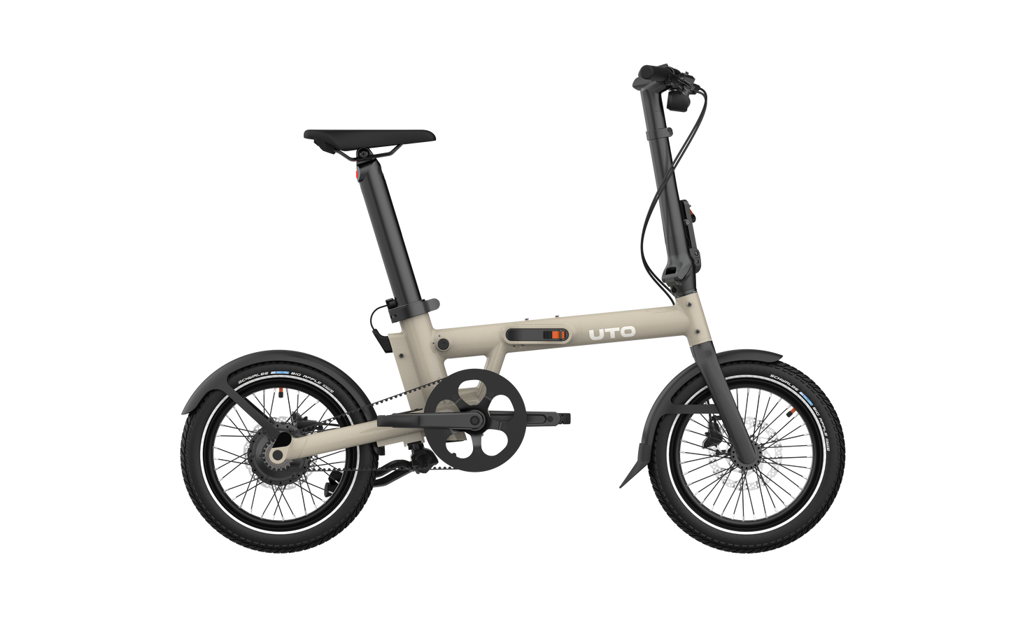 Vélo pliant électrique Uto pro16 v0 taupe
