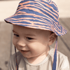 Rayures vibrantes | Chapeau de soleil UV Orange Blue