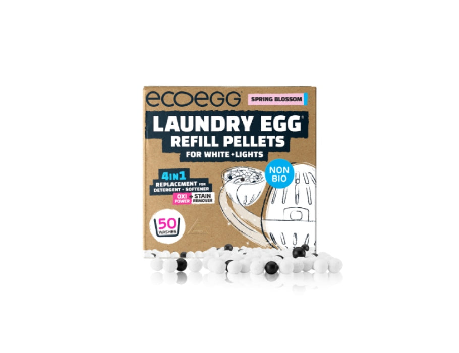 Recharge ecoegg pour la fleur de printemps de cire blanche 50 linge