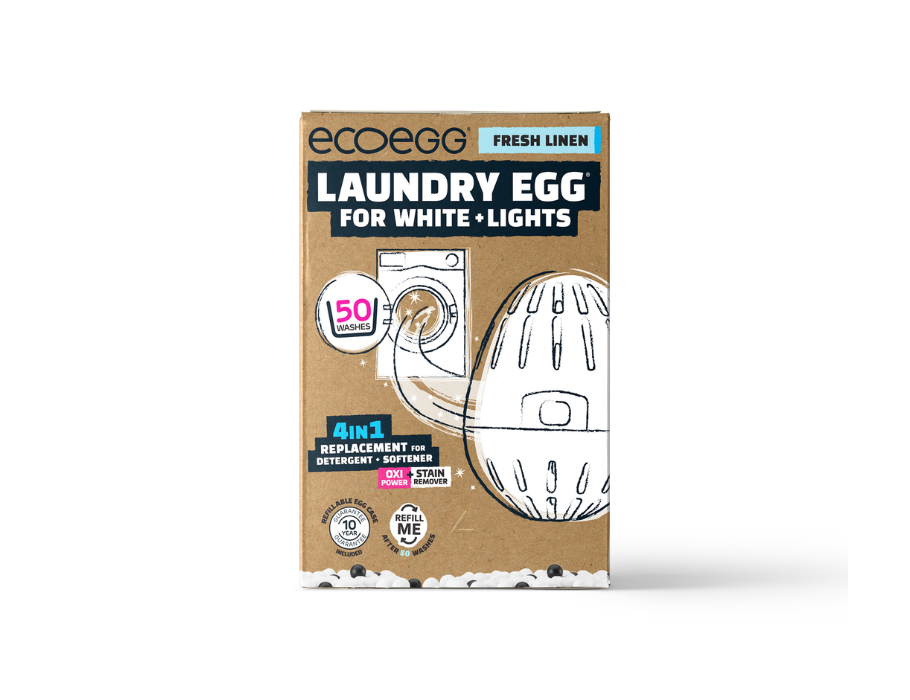 Ecoegg Wasball pour le blanc était un lin frais 50 cires