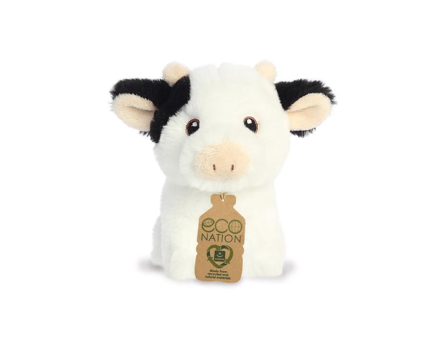Eco Nation Pluchen Cuddle Mini Cow 13 cm