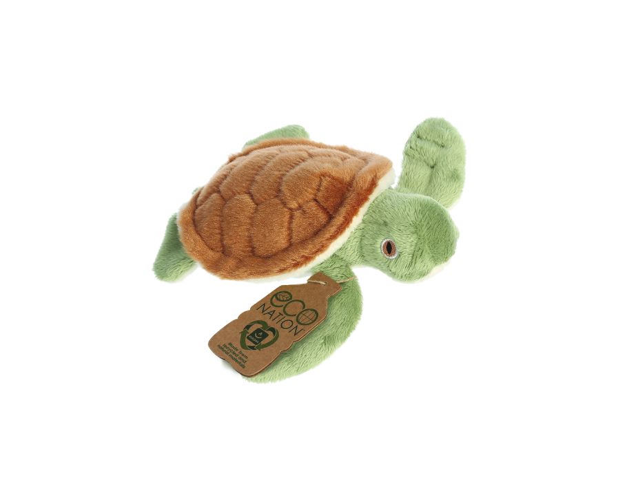 Eco Nation Pluchen Cuddle Mini Turtle 13 cm