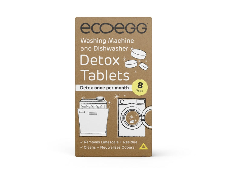 Pastilles nettoyantes Ecoegg pour lave-linge et lave-vaisselle - 8 pcs.