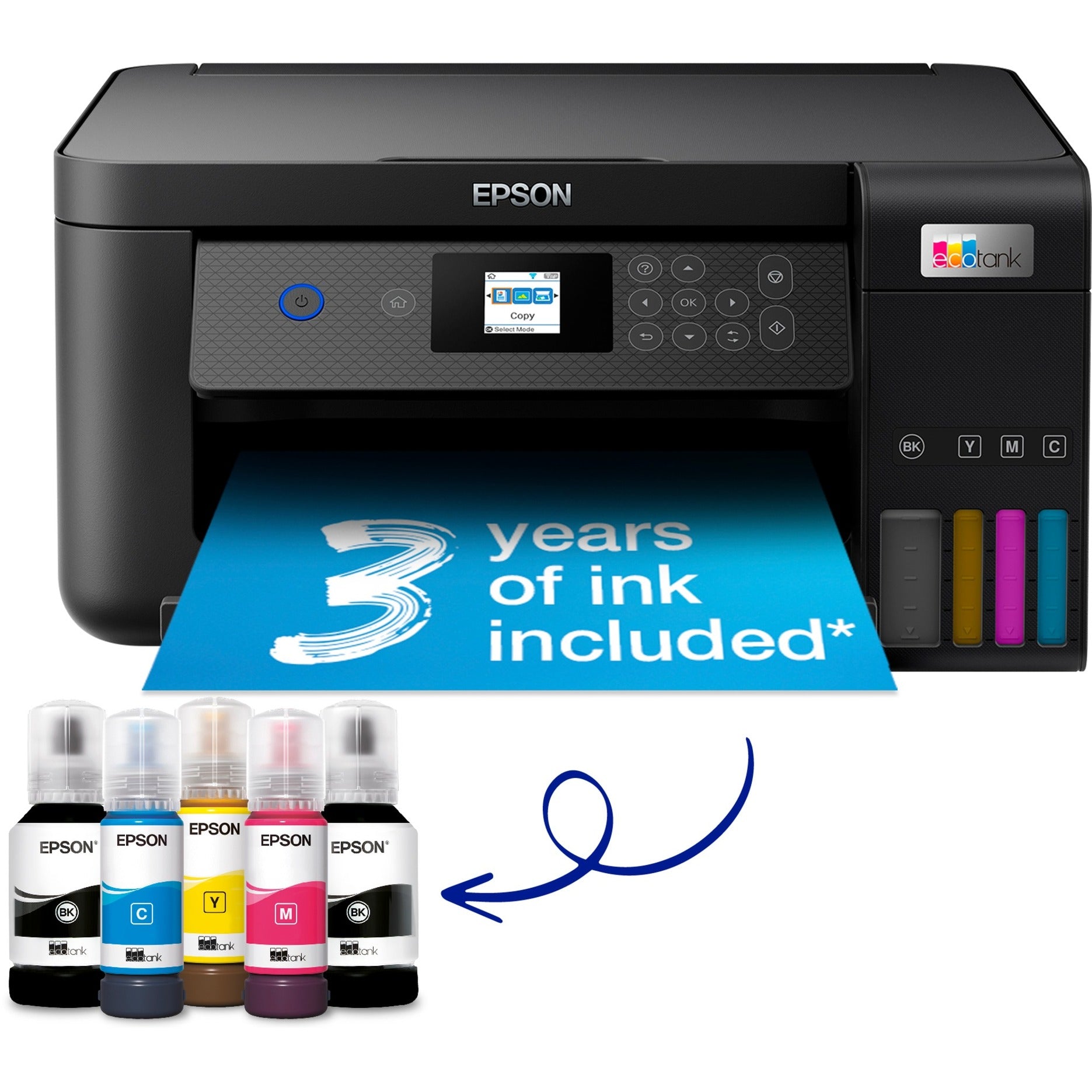 Epson Ecotank ET-2850 A4 Imprimante Wi-Fi multifonctionnelle