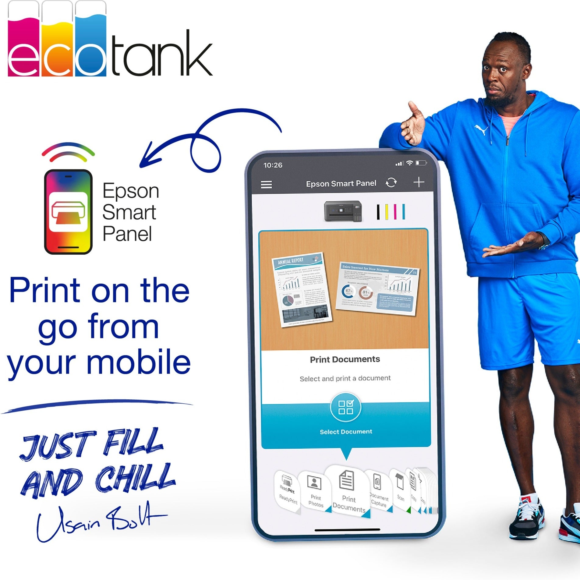 Epson Ecotank ET-2850 A4 Imprimante Wi-Fi multifonctionnelle