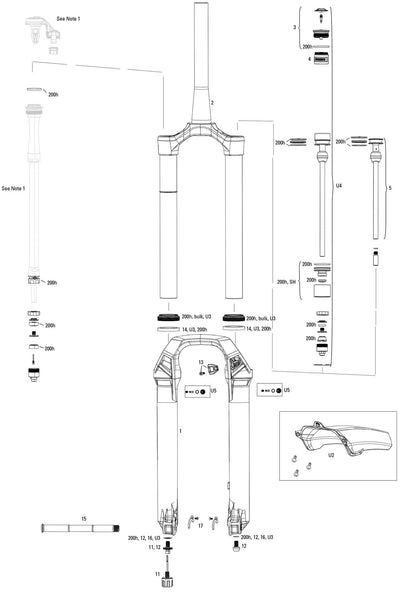 Rockshox Suss.f.Fork RS Lyrik Ult. fl.att.27.5 + 29 rouge
