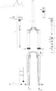 Rockshox RS Suspension Fork Rudy U RD2 700C noir 40 mm
