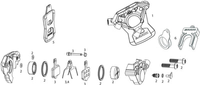Freins SRAM Disc Force Axs E1 Front droit