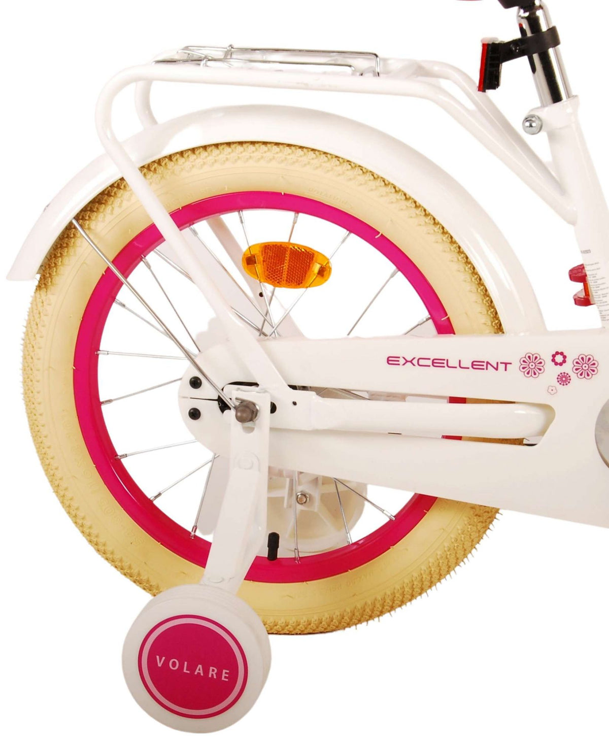 Volare Excellent vélo pour enfants - Girls - 16 pouces - blanc - 95% assemblé