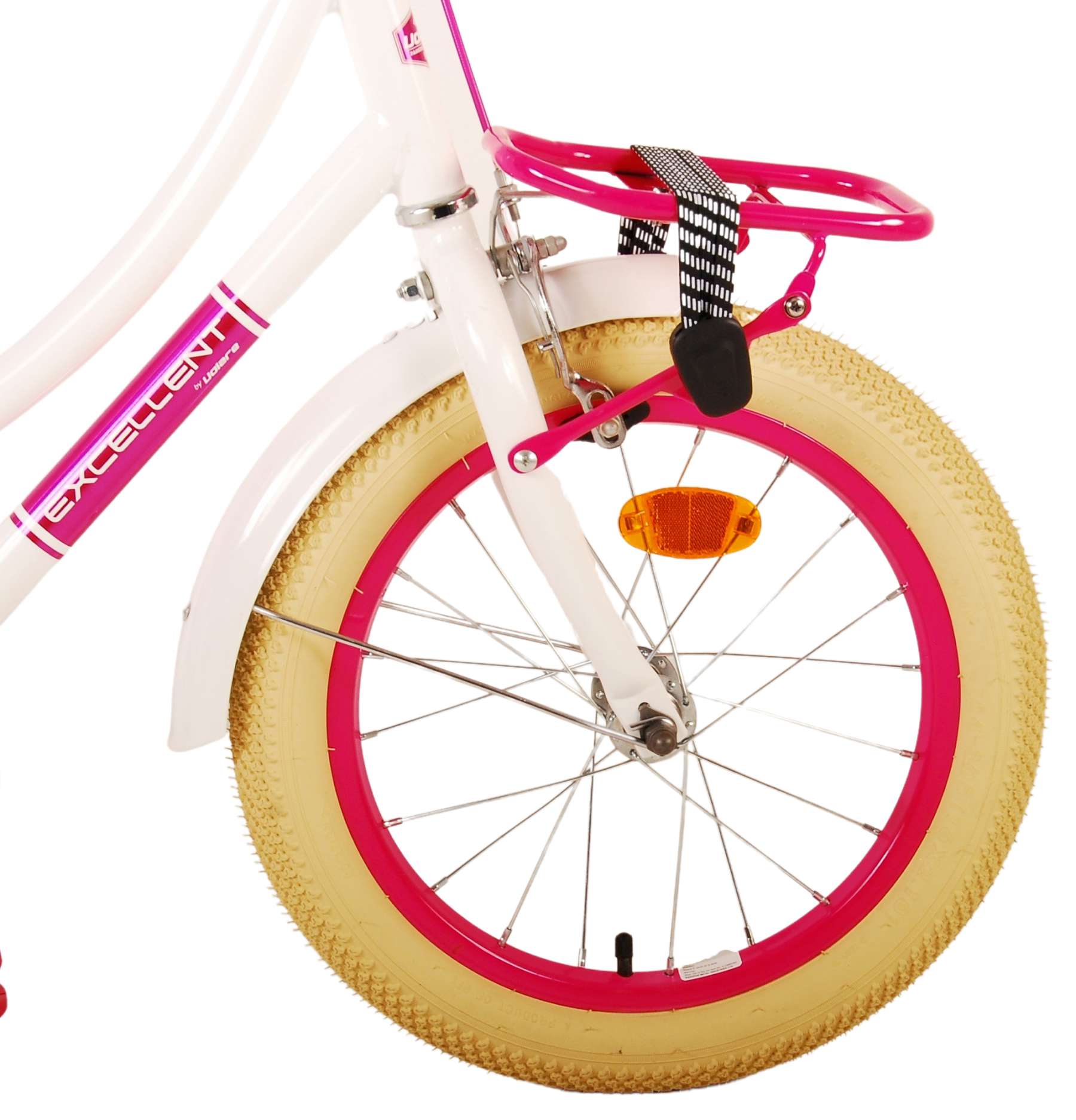 Volare Excellent vélo pour enfants - Girls - 16 pouces - blanc - 95% assemblé