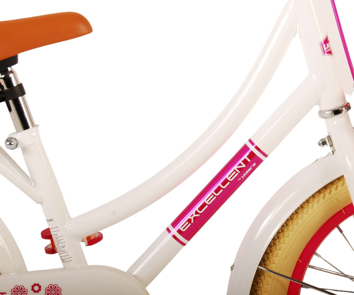 Volare Excellent vélo pour enfants - Girls - 16 pouces - blanc - 95% assemblé