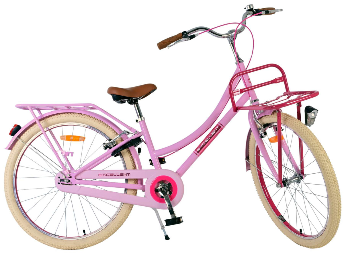 Volare Volare Children's Bike Girls 24 pouces rose deux freins à deux mains