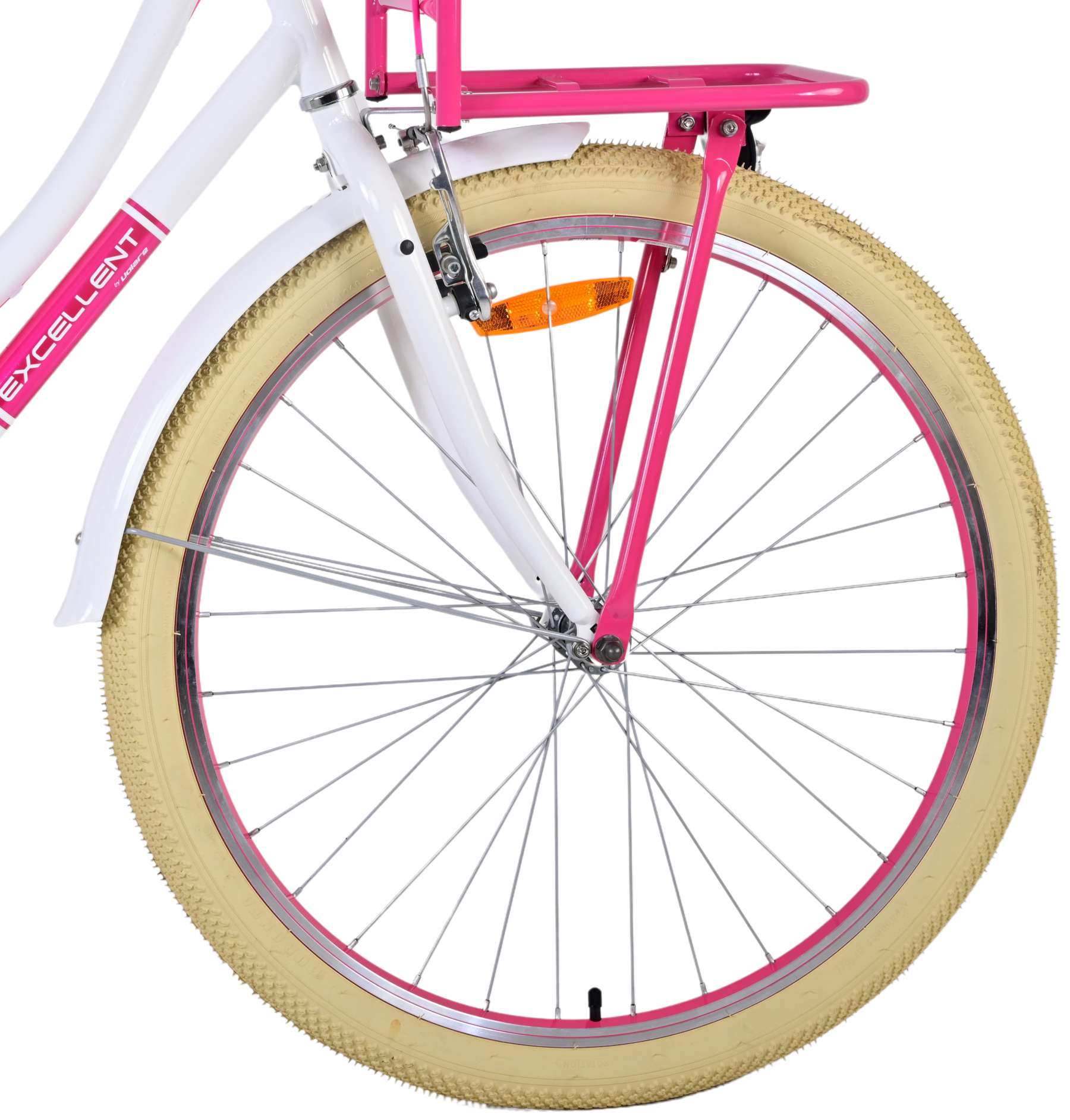 Volare Excellent vélo pour enfants - Girls - 26 pouces - blanc - deux freins à main