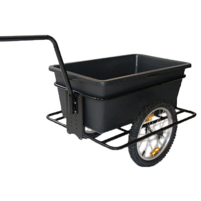 Roland Big Boy remorque pour vélo - plastique acier - 90L - noir