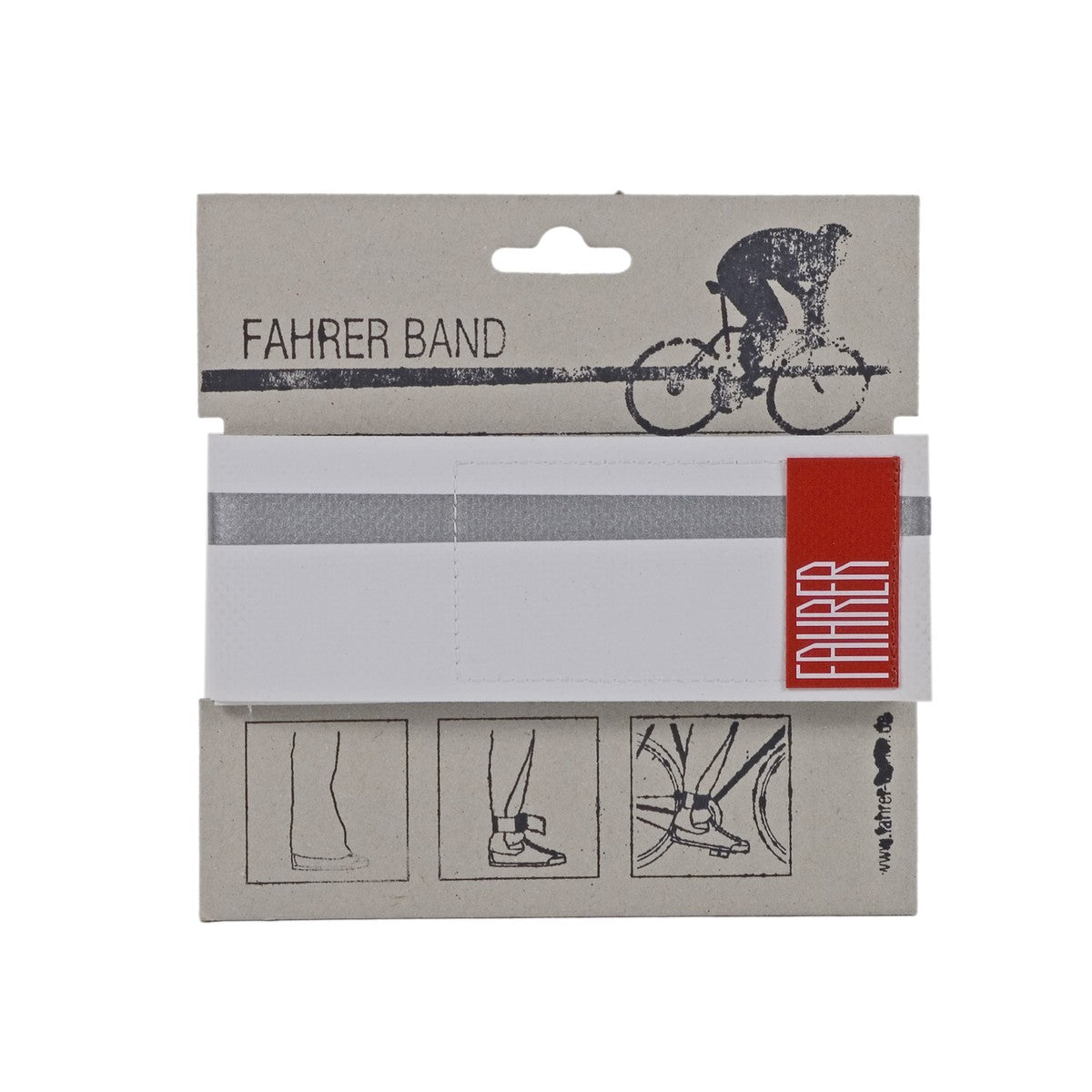 Fahrer Broekklem Band Refecent White