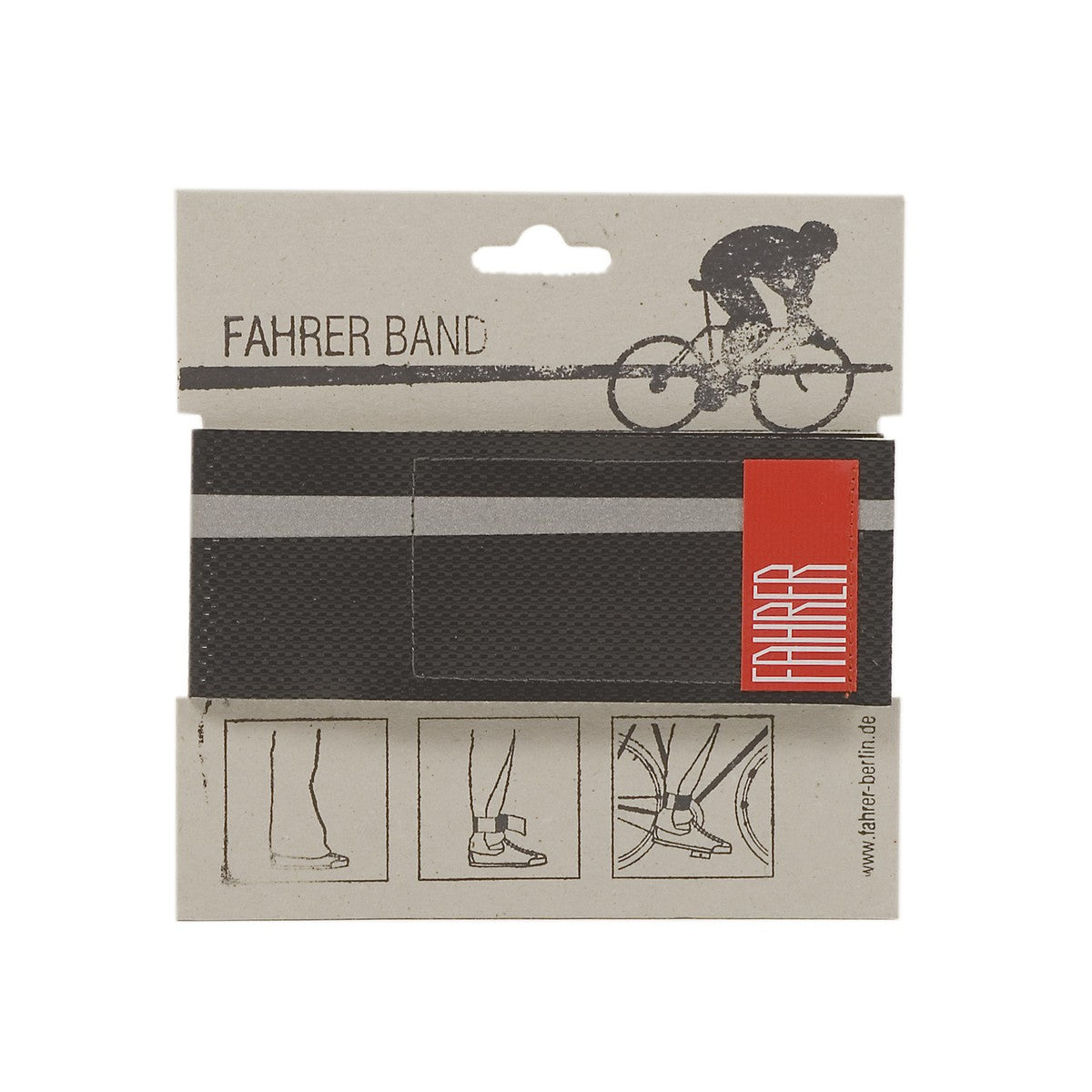 Fahrer Broekklem Band Refecent Black