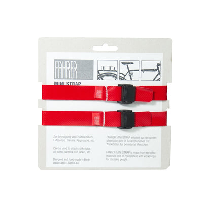 Fahrer cargo mini sangle M 35x2 cm rouge (2 pièces)