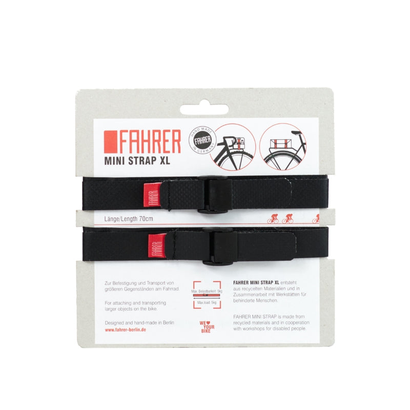 Fahrer cargo mini sangle xl 70x2cm noir (2 pièces)