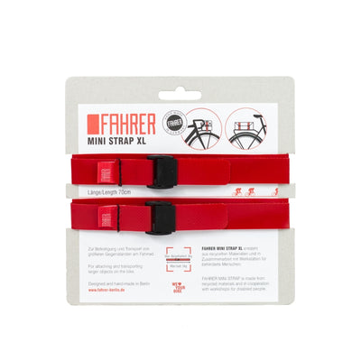 Fahrer cargo mini sangle xl 70x2cm rouge (2 pièces)