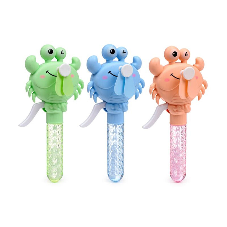 Éventail portable Krab avec souffleur de bulles