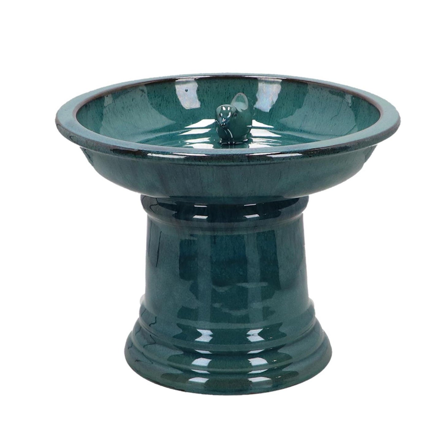 Bain d'oiseaux design Esschert sur pied essence
