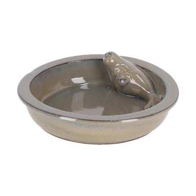 Bain d'oiseaux design Esschert autour du phoque