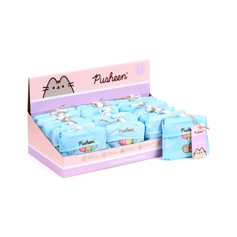 Sac pliable en Rpet - pusheen le ballon chat