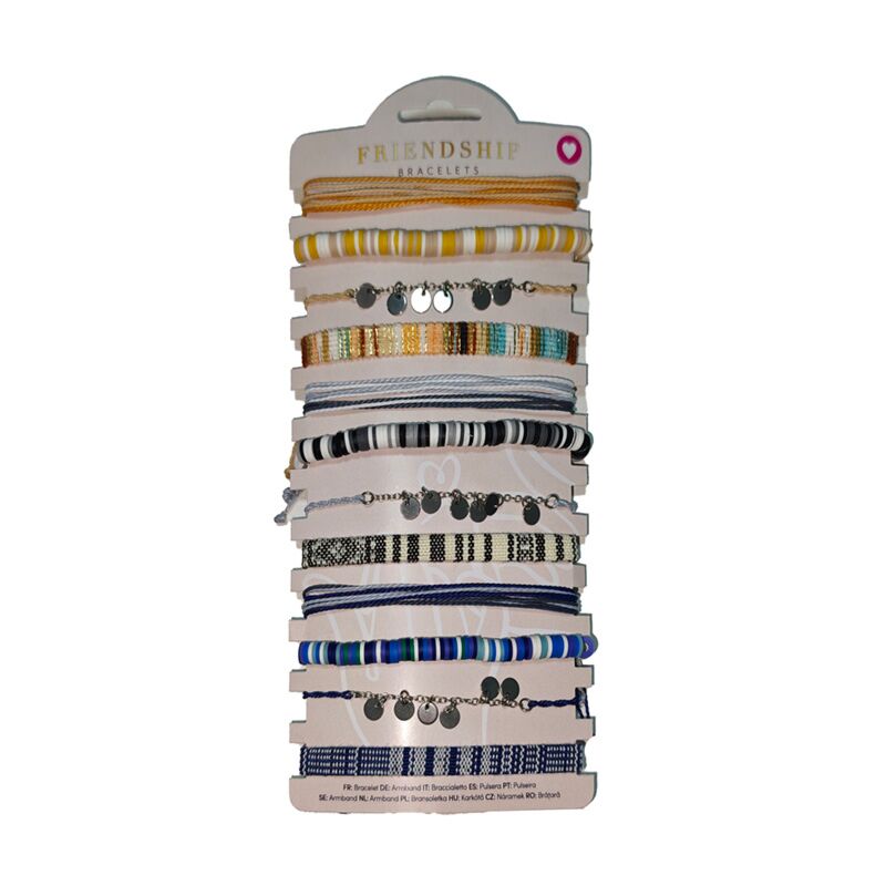 Bracelets de mode - tissés avec des charms