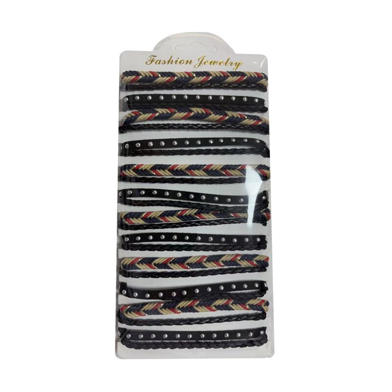 Bracelets de mode - tissés tressés épais