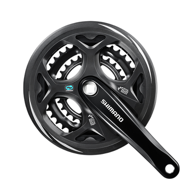 Shimano Pédalier altus m311 7 8 vitesses 48x38x28t 175mm noir blister