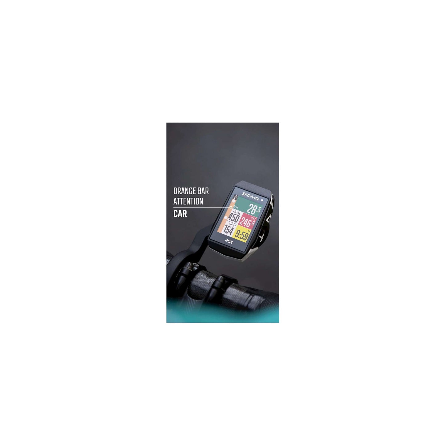 Sigma Rox 11.1 EVO GPS SW SWO Stand Simple Holder + USB-C Câble de chargement
