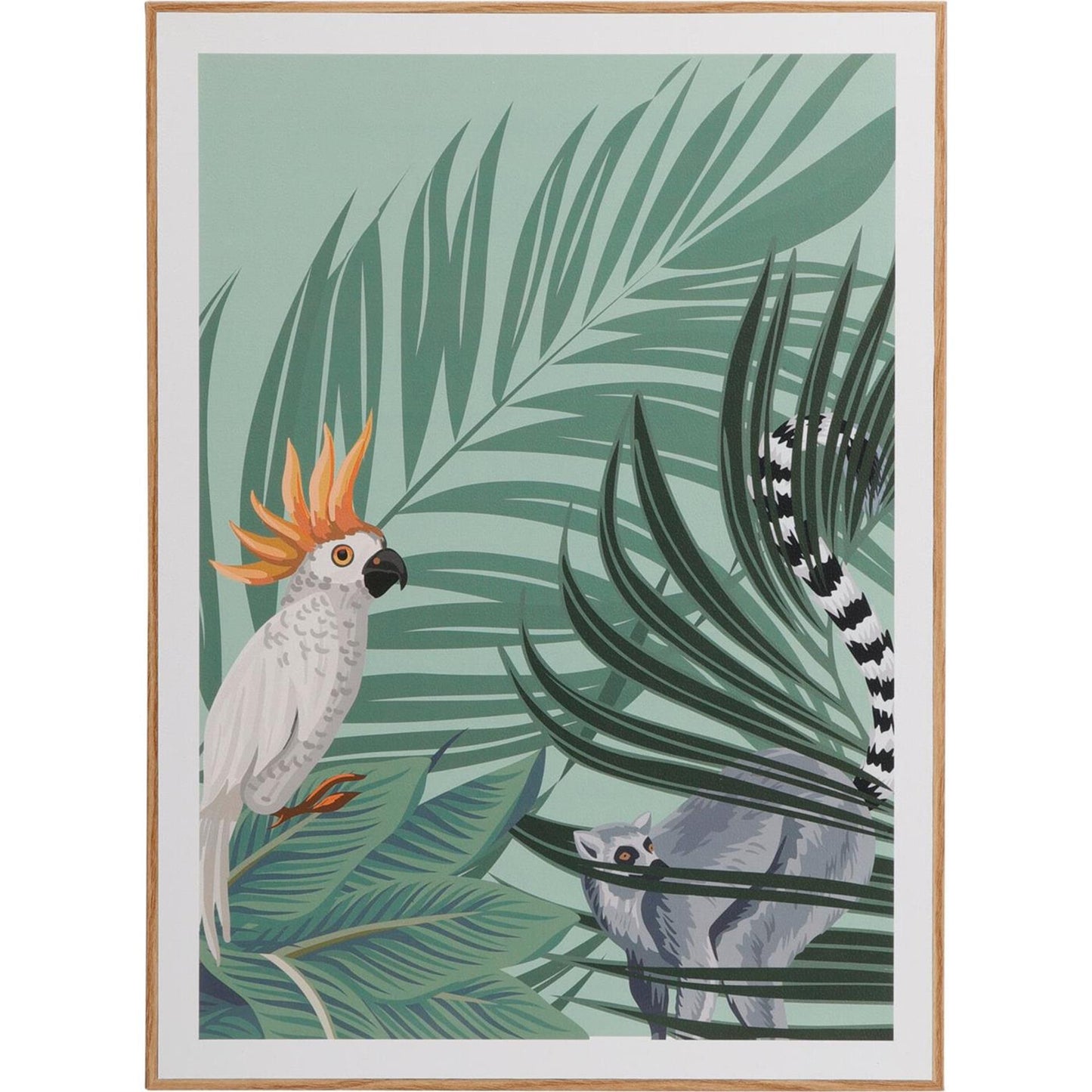 Décoration murale mdf 28x38cm jungle