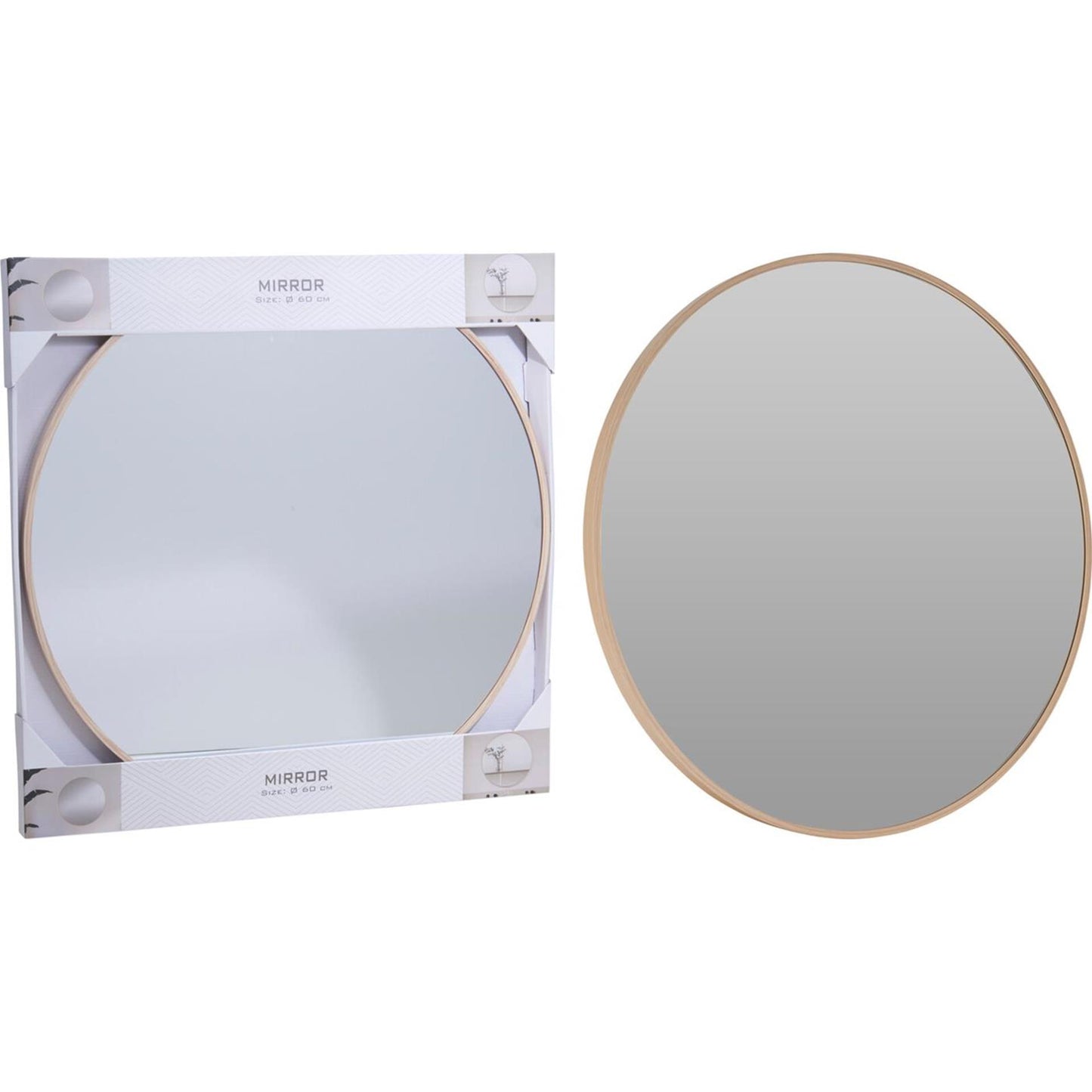 Miroir de décoration aluminium ø60cm