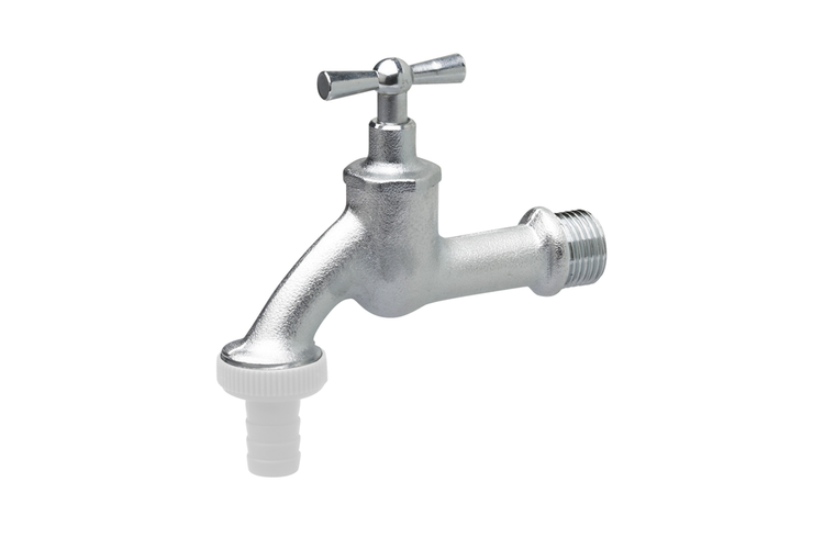 Robinet de vidange Cornat laiton 1 2 chromé mat - flor92590