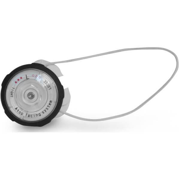 Flr Reel bouton 40 cm blanc au sommet de la fermeture boa ensemble 2 pièces