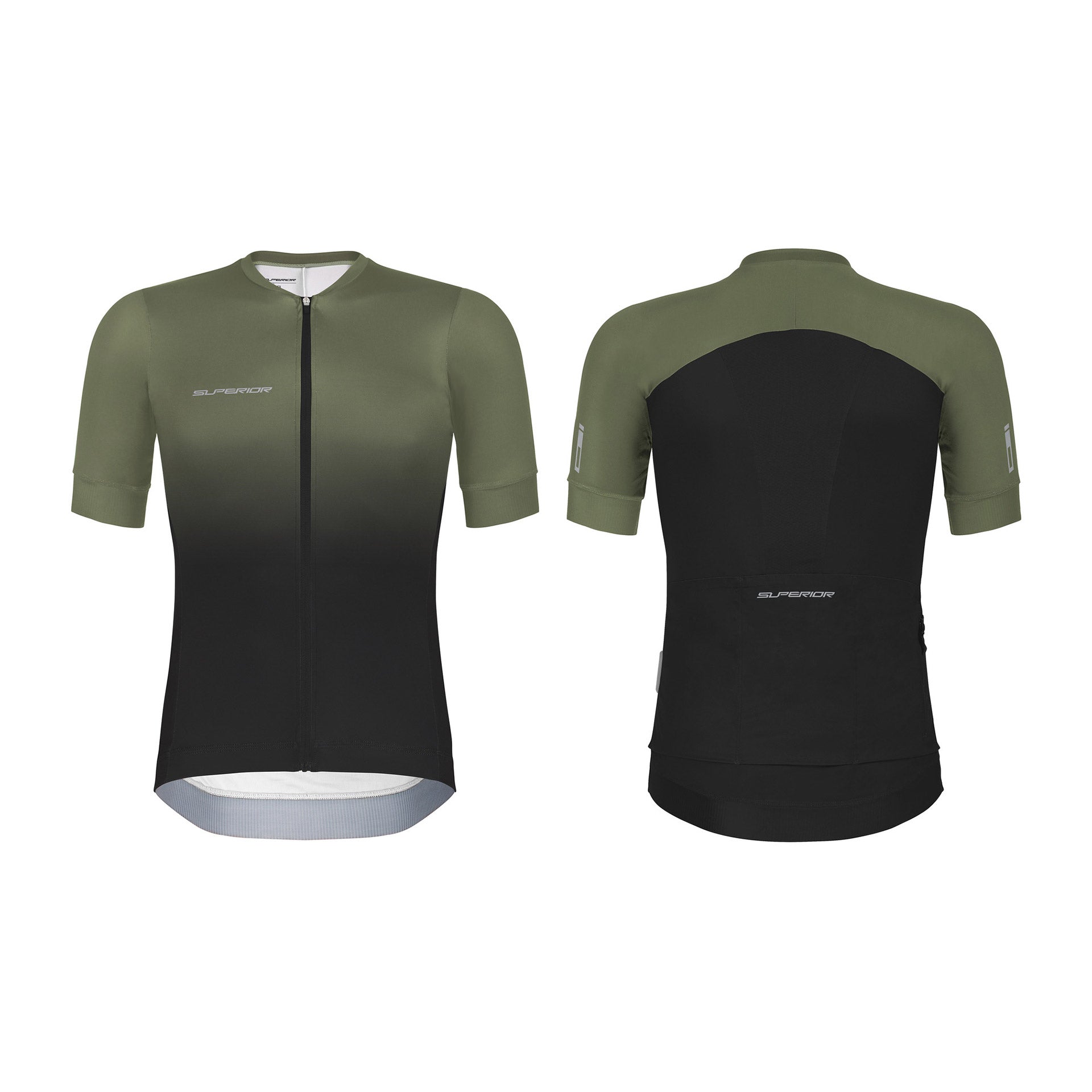 Superior race jersey ss hommes taille s olive noir