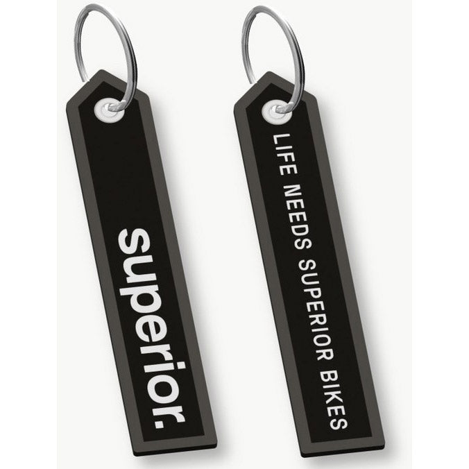 Porte-clés supérieur noir et blanc