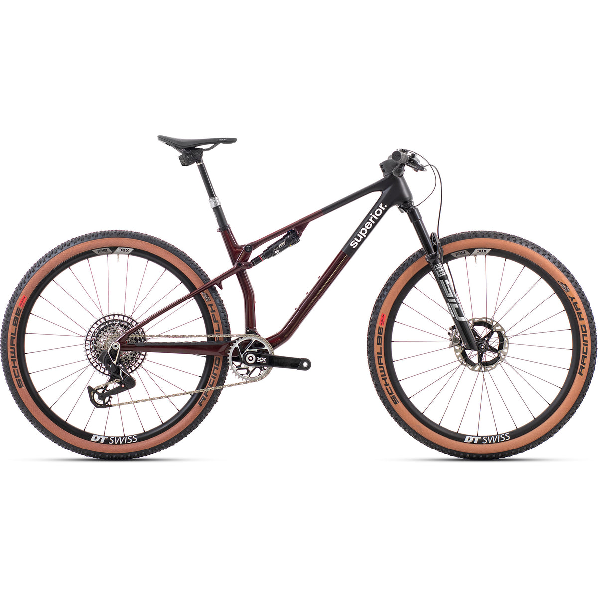 VTT supérieur entièrement xf 9.9 team 29x21.0 (xl) gls rouge crb. noir